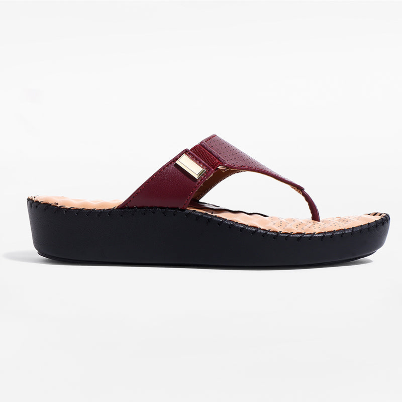 Trase Ortho Slipper With Buckle Detail And Cushioned Support Insole