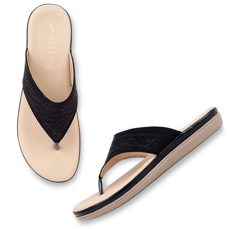 Trase Women Footwear Slippers For Woman Flats For Women Stylish Soft And Lightweight Trendy And Comfortable Slip On Slippers For Office And Casual Use