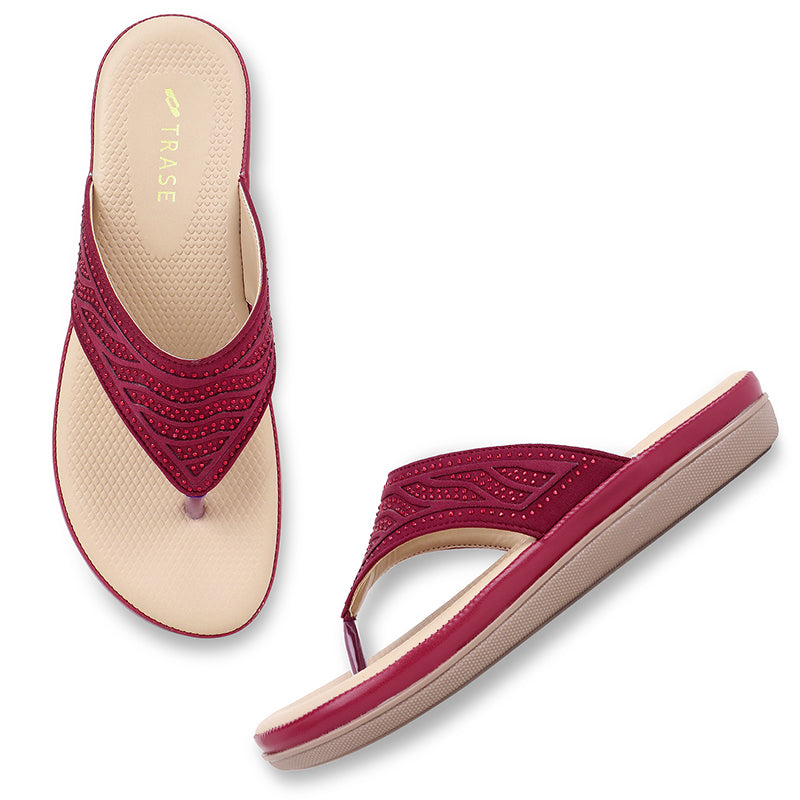 Trase Women Footwear Slippers For Woman Flats For Women Stylish Soft And Lightweight Trendy And Comfortable Slip On Slippers For Office And Casual Use