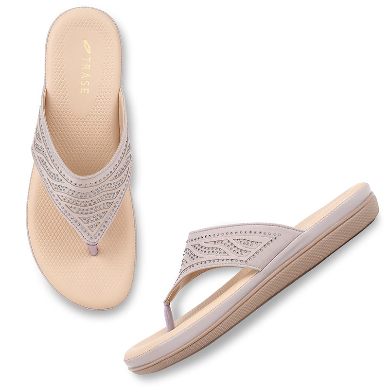 Trase Women Footwear Slippers For Woman Flats For Women Stylish Soft And Lightweight Trendy And Comfortable Slip On Slippers For Office And Casual Use