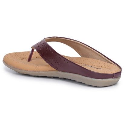 Slip-On Slippers with Perforated Strap Design