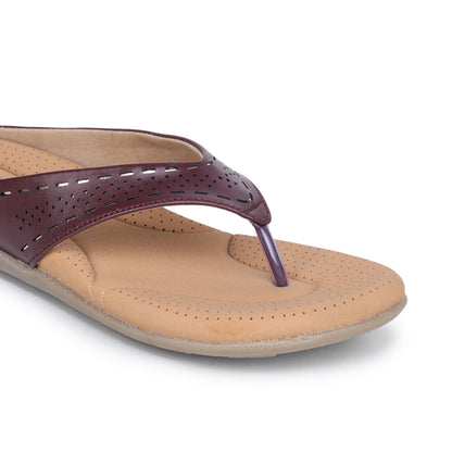 Slip-On Slippers with Perforated Strap Design