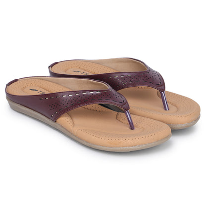 Slip-On Slippers with Perforated Strap Design
