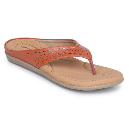 Slip-On Slippers with Perforated Strap Design
