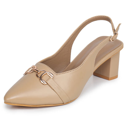 Pointed Heels with Buckle