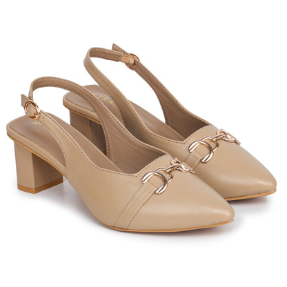 Pointed Heels with Buckle