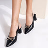 Pointed Heels with Buckle