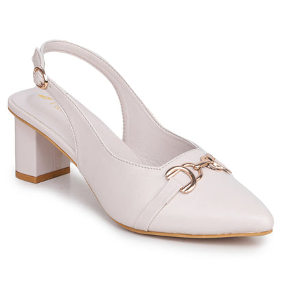 Pointed Heels with Buckle