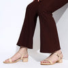 One Strap Block Heel Sandals