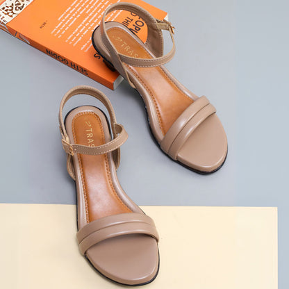 Double Strap Block Heel Sandal for Women