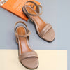Double Strap Block Heel Sandal for Women