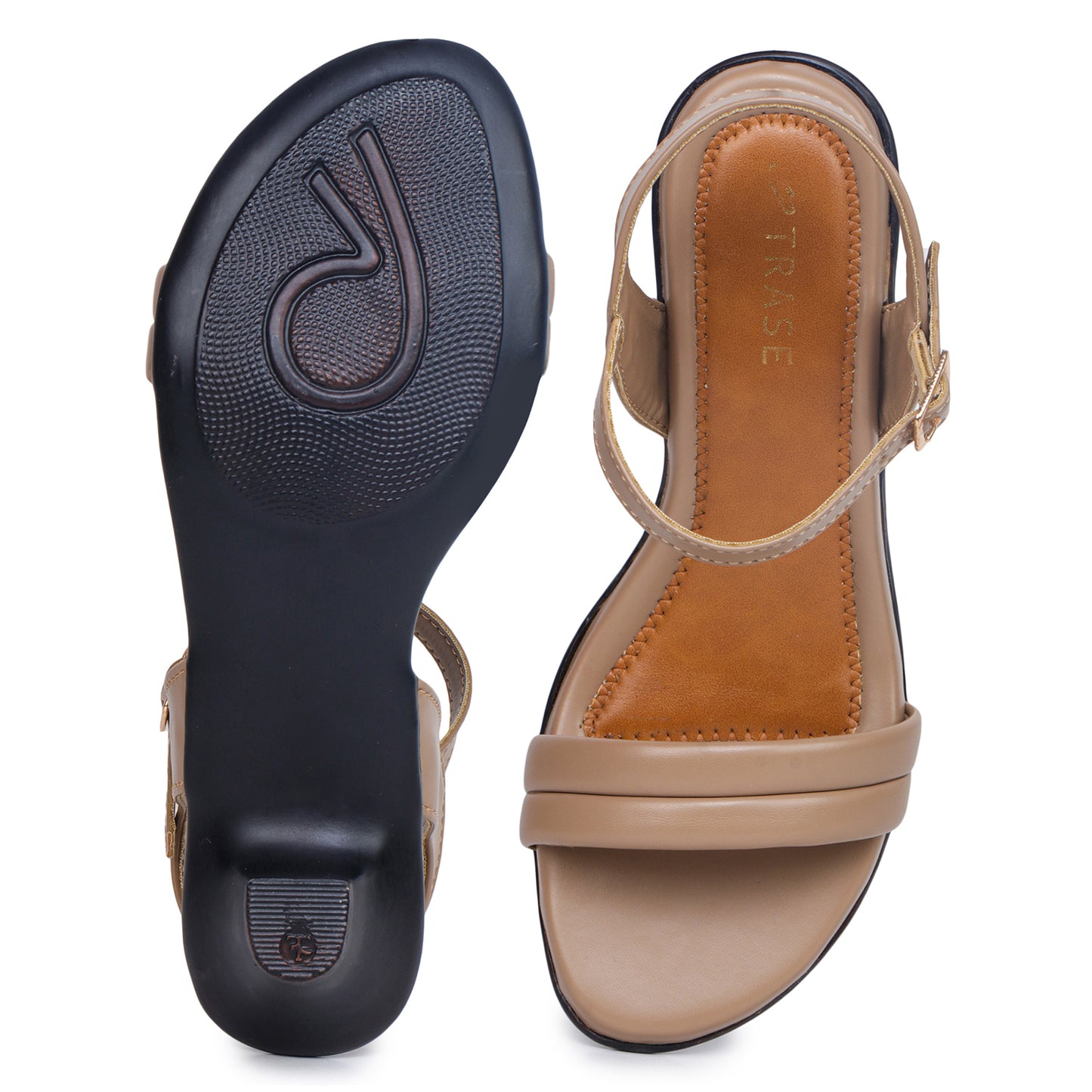 Double Strap Block Heel Sandal for Women