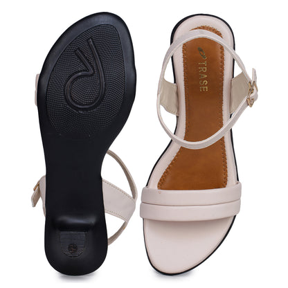Double Strap Block Heel Sandal for Women